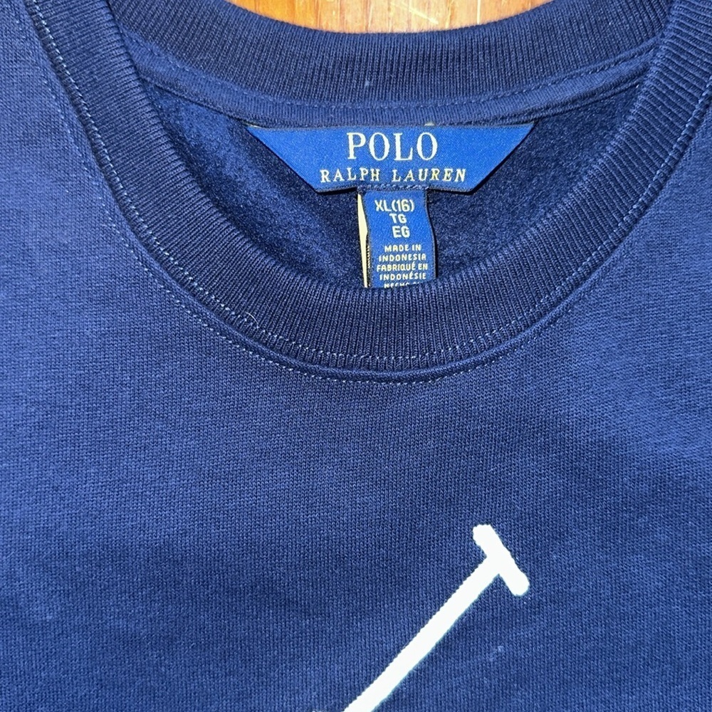 POLO RALPH LAUREN Kids Vestito Per Bambini In Navy Blue size dress XL - Picture 12 of 13